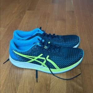 Asics Men's Black and Blue Athletic Shoes